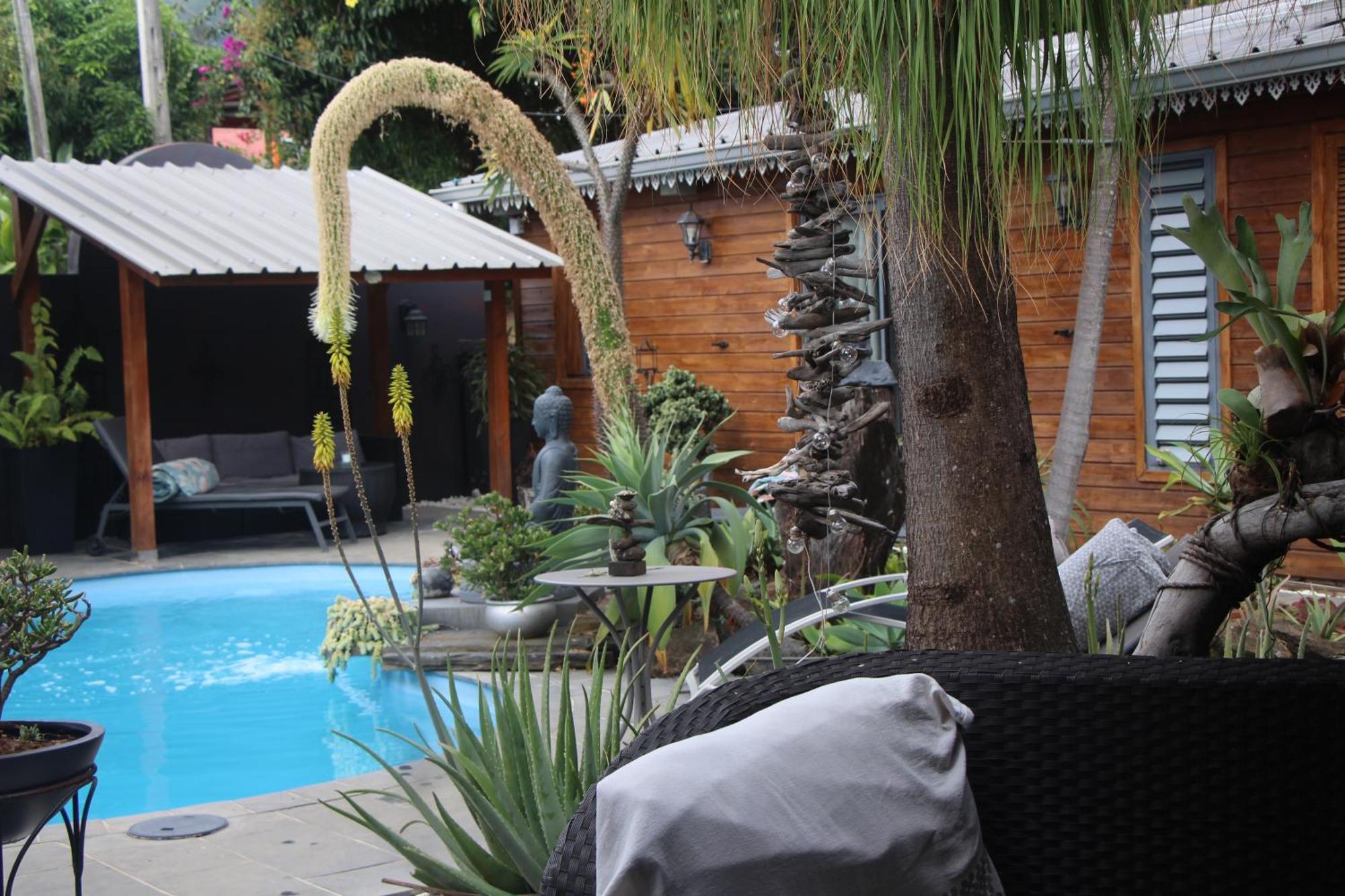 Lodge Le Palissandre à LA LIANE DE JADE 974- jacuzzi privatif - piscine Le Bois de Nefles  Esterno foto